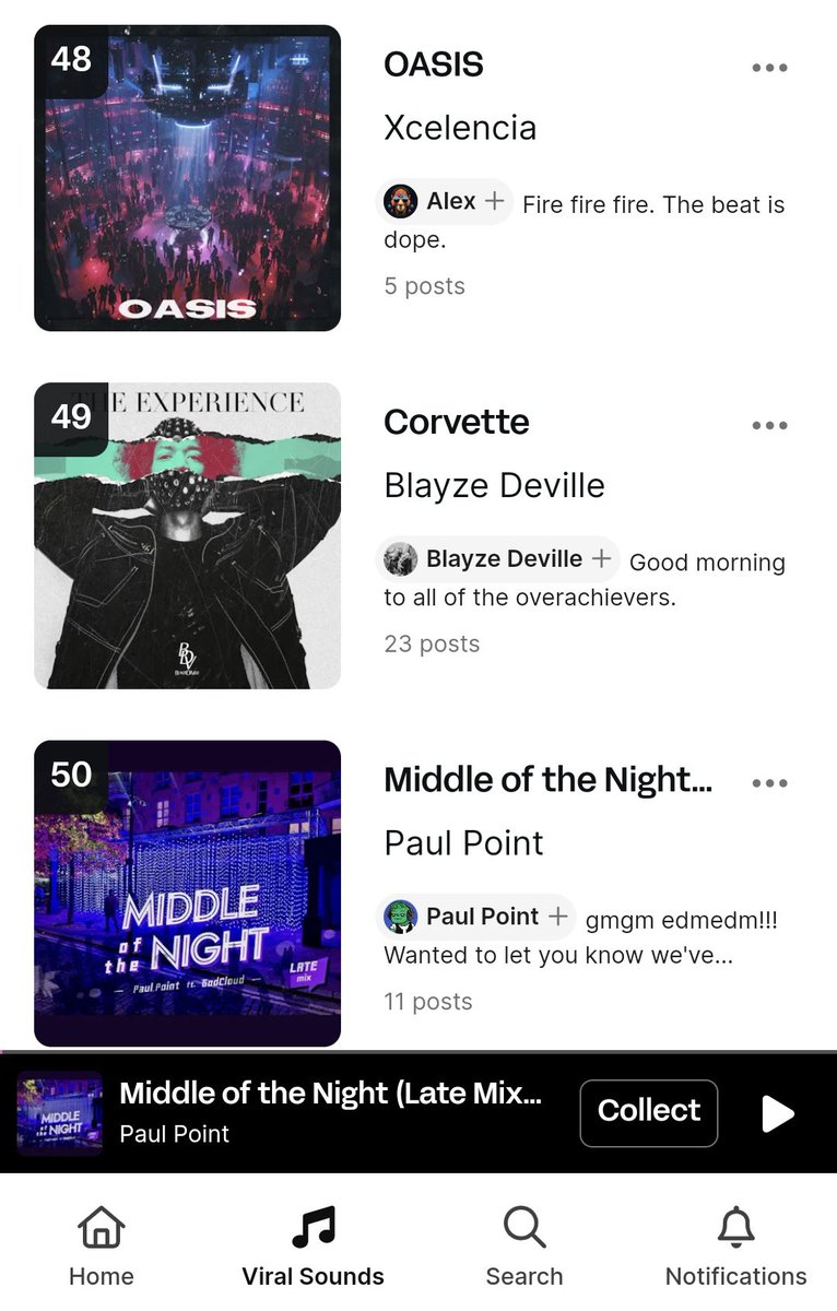 New song came out 2 days ago, haven't had much time to share it yet Regardless we've just entered the Top 50 viral songs on @soundxyz_, with your support, so amazing!🙏✨🫂 Have you listened yet?