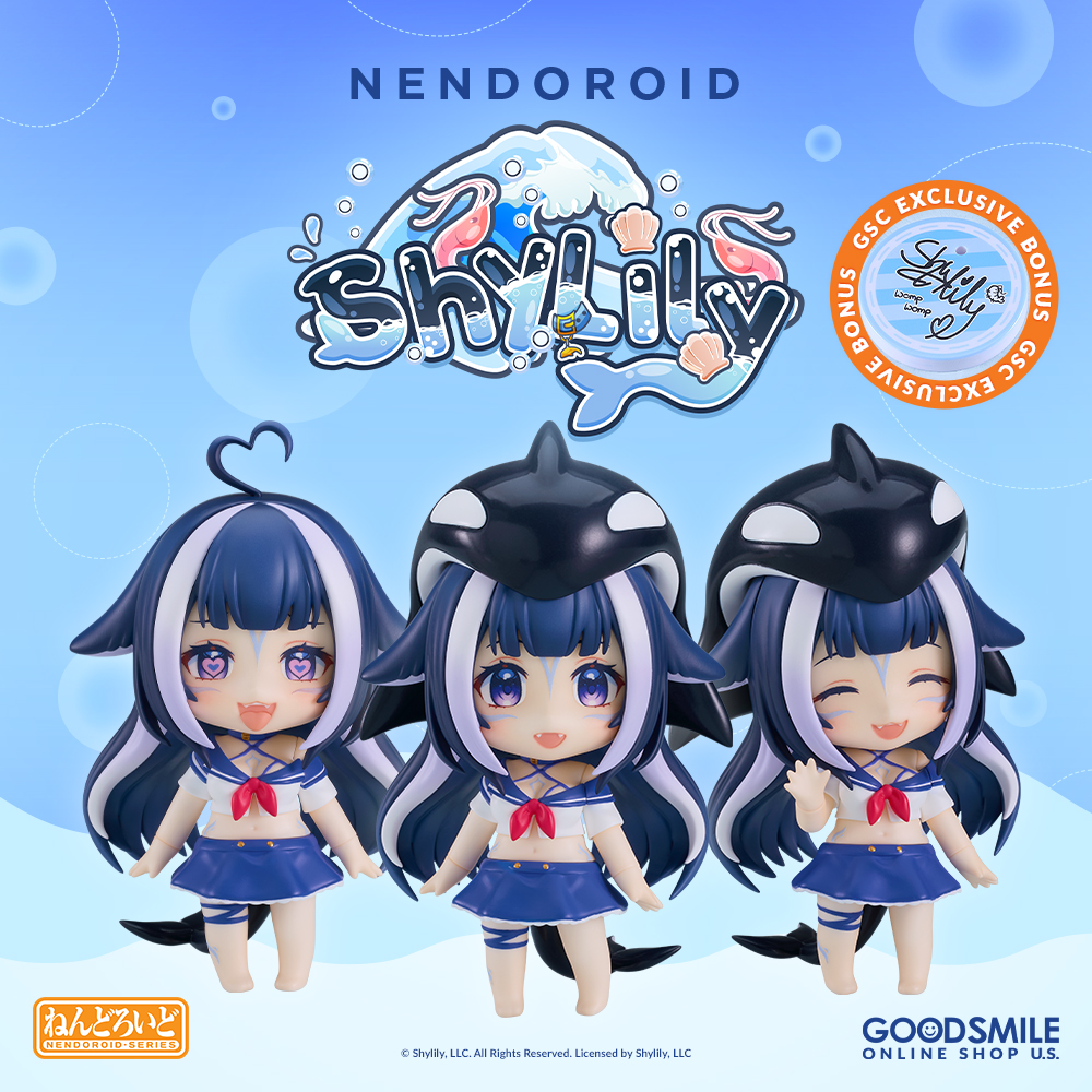 Ahoy, Shrimpies! Nendoroid Shylily is now available for preorder! Orders placed through GOODSMILE ONLINE SHOPS come with a special round signature base from your favorite orca VTuber! @shylilytwitch Shop: s.goodsmile.link/hAe WOMP WOMP!!! #Shylily #Goodsmile