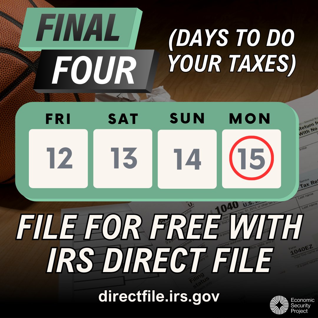 There are four days left until your 2023 taxes are due!

Head on over to directfile.irs.gov to file your taxes for FREE!

#DirectFile #TaxDeadline #DirectFileFrenzy