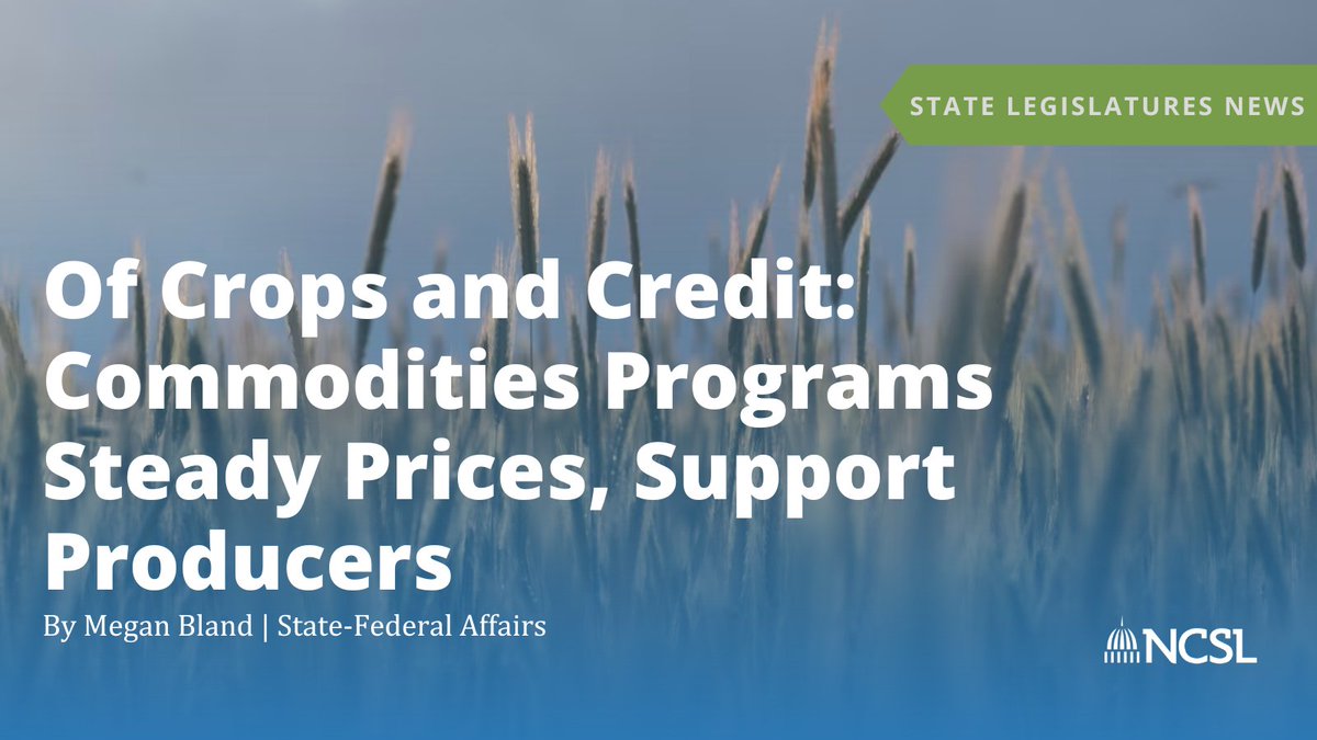 As Congress works on a new farm bill, the section of the law addressing agricultural commodities is a top priority. The third largest of the bill’s 12 titles helps provide financial security and assistance to producers. Read more: bit.ly/3xiMNf8