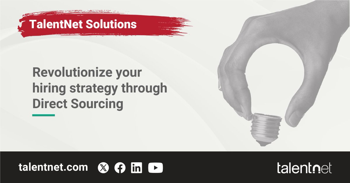 Revolutionize hiring with #DirectSourcing! 🚀 Unlock your strategy's full potential by leveraging your brand within your network. Say goodbye to lengthy hiring processes and hello to streamlined, cost-effective solutions: hubs.li/Q02sJ7HY0