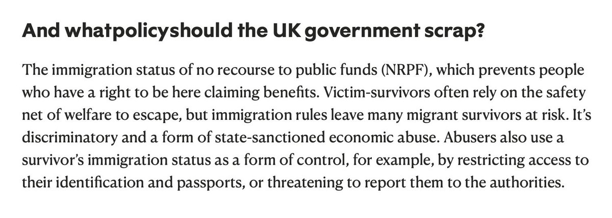 Those with the immigration status of no recourse to public funds are being economically abused by the state. @nicolajanesharp for @NewStatesman: