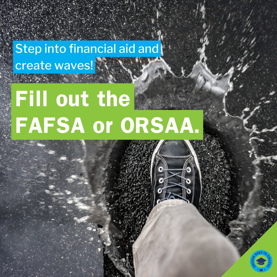 Fill out the FAFSA or ORSAA! #ItsAPlan #FAFSA #ORSAA #FinancialAid #StudentAid