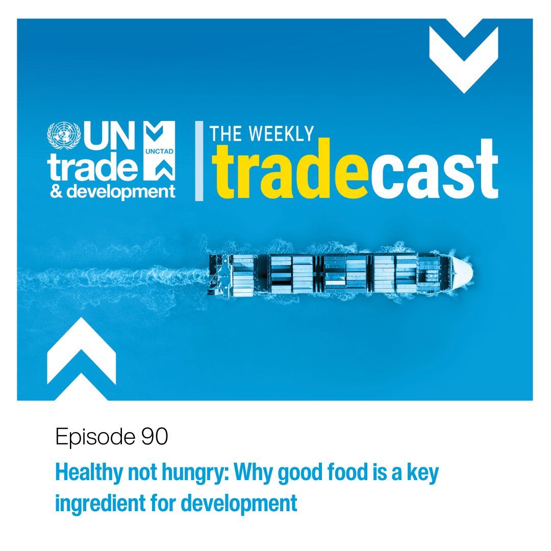 Healthy not hungry: Why good food is a key ingredient for development.

New #WeeklyTradecast looks at the connection between food and the #GlobalGoals, exploring new analysis on trade in processed foods by @UNCTAD and @WHO. buff.ly/3vX7e0D