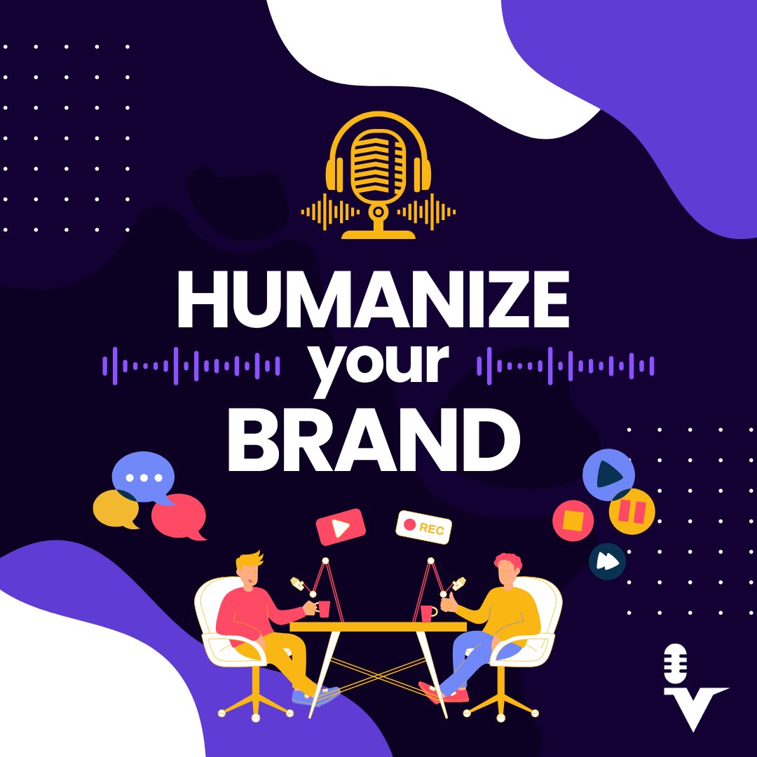 Podcasting is a powerful way to humanize your brand and connect with your audience on a deeper level. 🧡 #podcastpower #brandboost