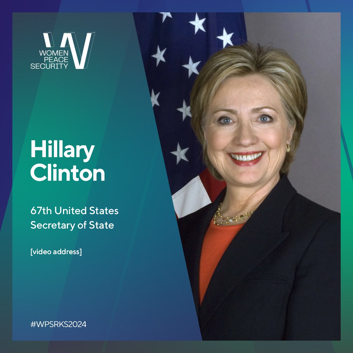 We have the great honor to have the 67th U.S. Secretary of State @HillaryClinton address us at the WPS Forum 2024! 🇽🇰🇺🇸 #WPSRKS2024 15-16 April 2024 🇽🇰 Prishtina, Kosovo 👉 wpsforum-rks.org