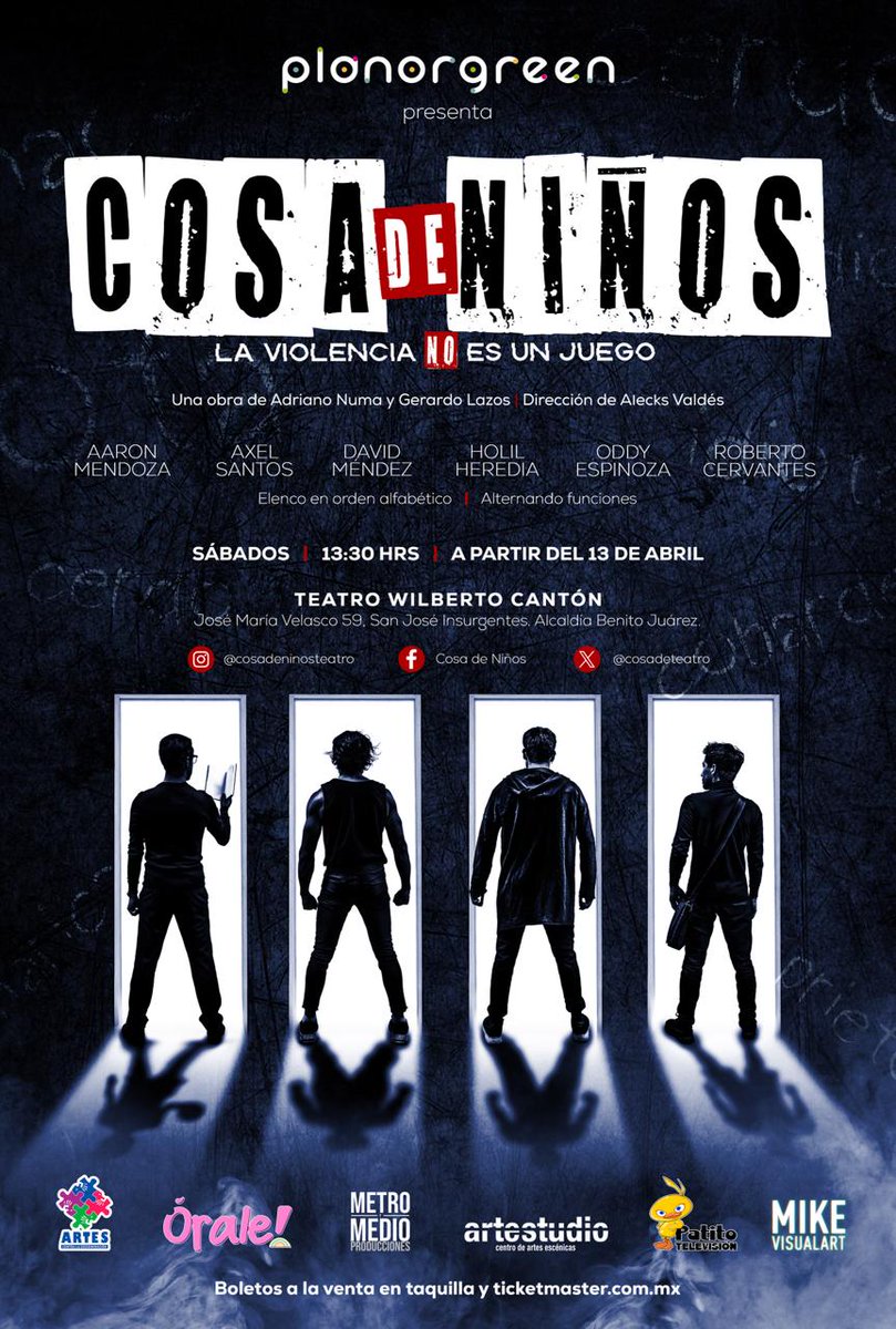 ¿Sin planes para este fin de semana? 🤔Te invitamos a la obra de teatro '<a href="/Cosadeteatro/">Cosa de Niños</a>' en el Teatro Wilberto Cartón, este sábado 13 de abril a las 13:30 hrs 🙋 El arte es una herramienta poderosa para cuidar a las #infancias. ¡Te esperamos!