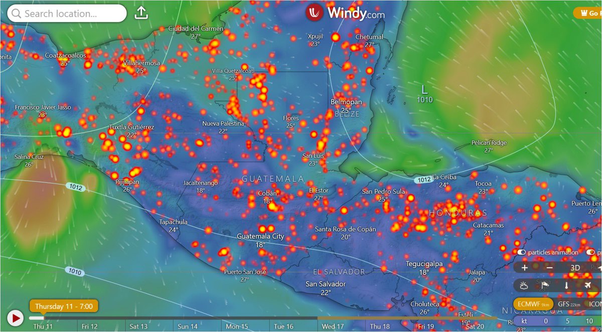 Me parece súper interesante que en El Salvador, reconocido por ser un país costero-pacífico, de tierra muy caliente 🥵 donde la temperatura promedio al año supera los 30 C, no tiene incendios 🔥🤔 muy interesante. 

#Guatemala #Incendios #EstadoDeCalamidad #MARN #AMSA #TraficoGt…