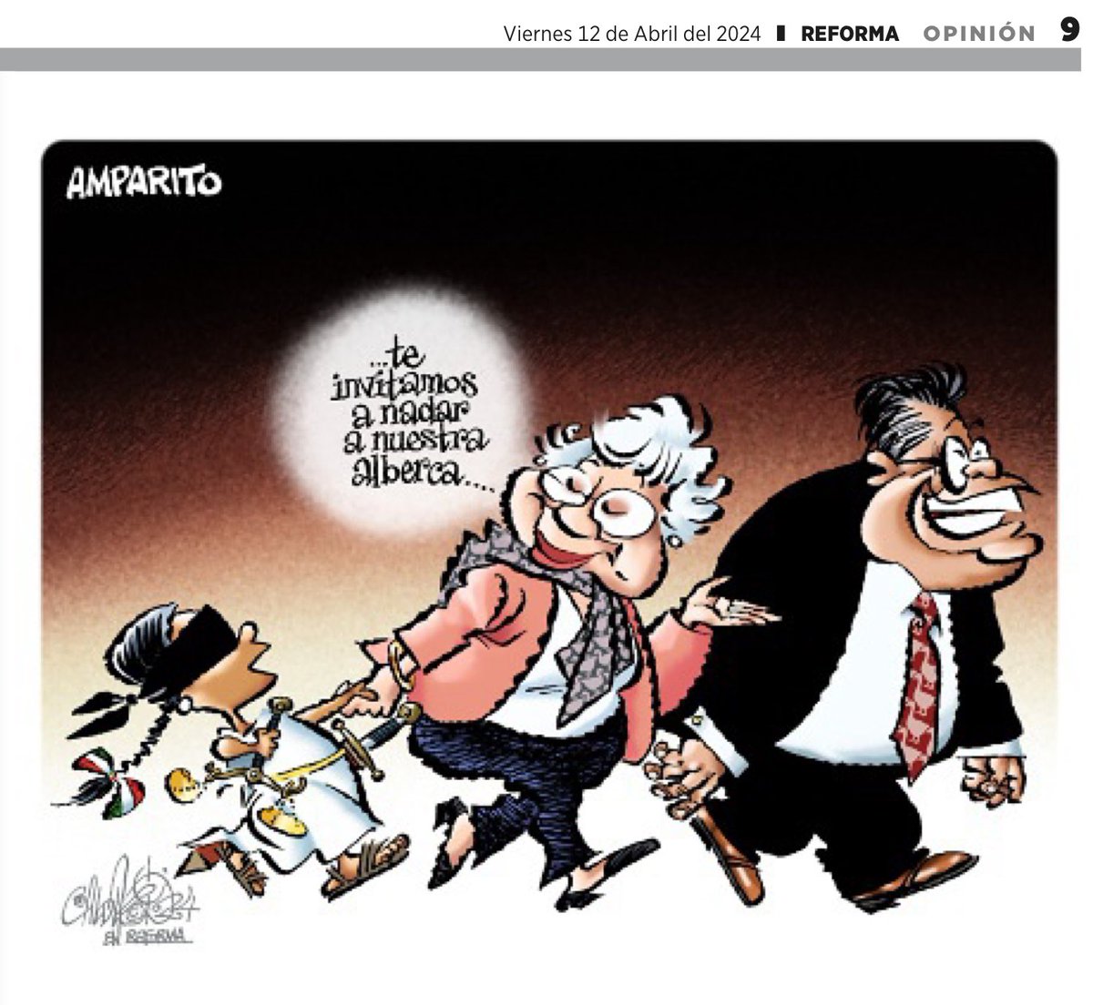 ⚠️ Brutal pero muy descriptivo @CartonCalderon en @Reforma sobre la intentona de reformas a la Ley de Amparo. Ay @RicardoMonrealA @M_OlgaSCordero @PartidoMorenaMx #MorenaDestruyendoAMexico