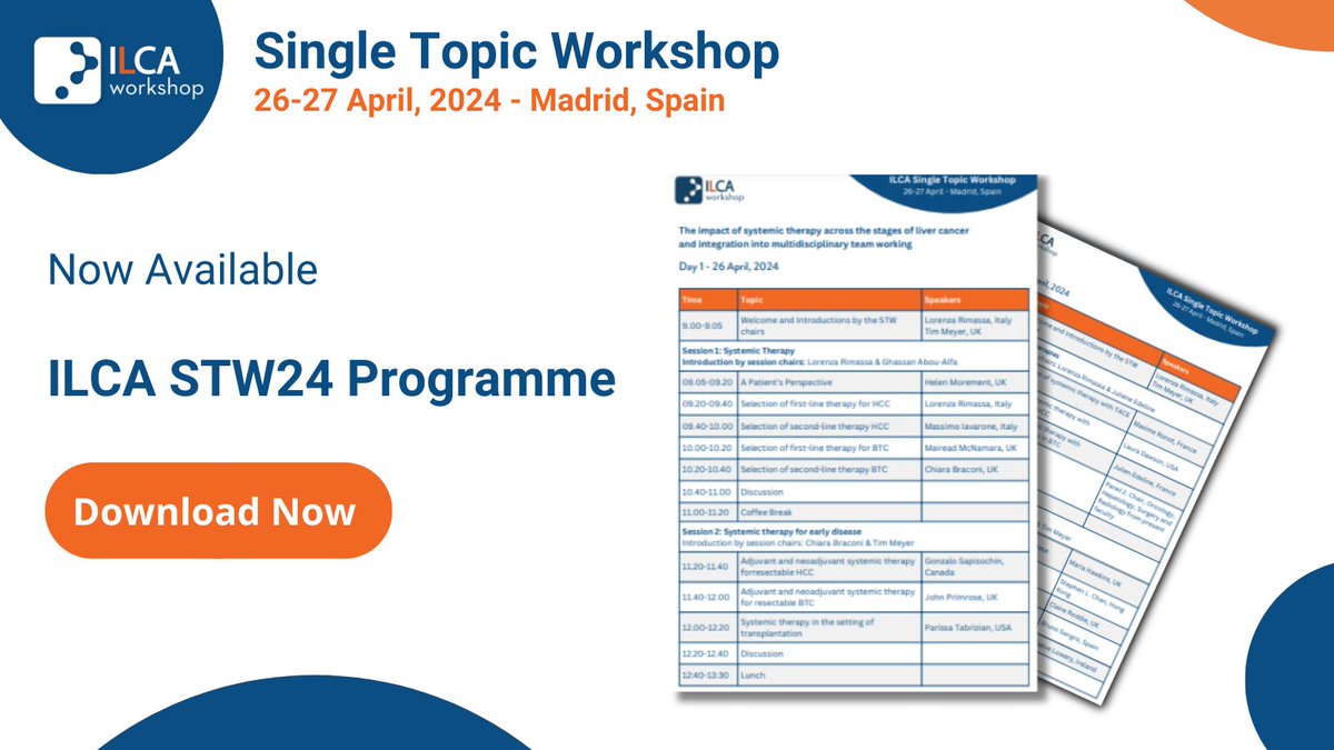 Gain access to the ILCA Single Topic Workshop content via the downloadable programme and prepare to join us in Madrid, Spain on April 26-27. Secure your ticket now if you haven't registered yet: ilcalive.org/programme-2/