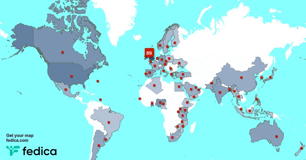 I have 41 new followers from UK., and more last week. See fedica.com/!CountyPodcast