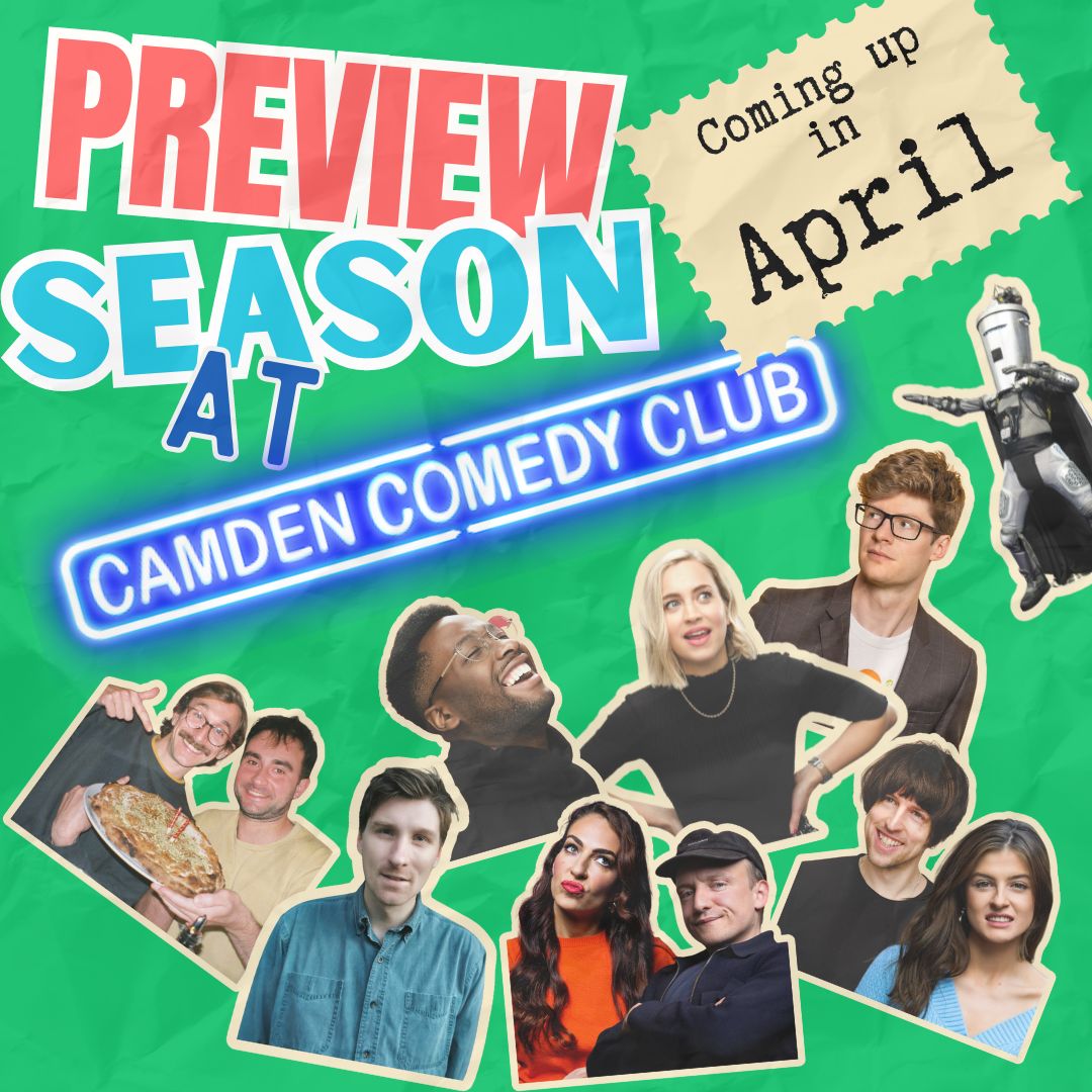 We've some cracking WIPs and Previews coming to Camden Comedy Club in the rest of April 👀 Tickets starting from just £6.50 here: camdencomedyclub.com/whats-on/