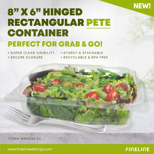 Introducing our new super clear PETE hinged containers. Get yours today! #PETEcontainers #grabandgo #convenience #foodstorage #cafes #caterers #togo #disposable #containers #polyethelene #hinged #BPAfree #togocontainers #foodserviceindustry