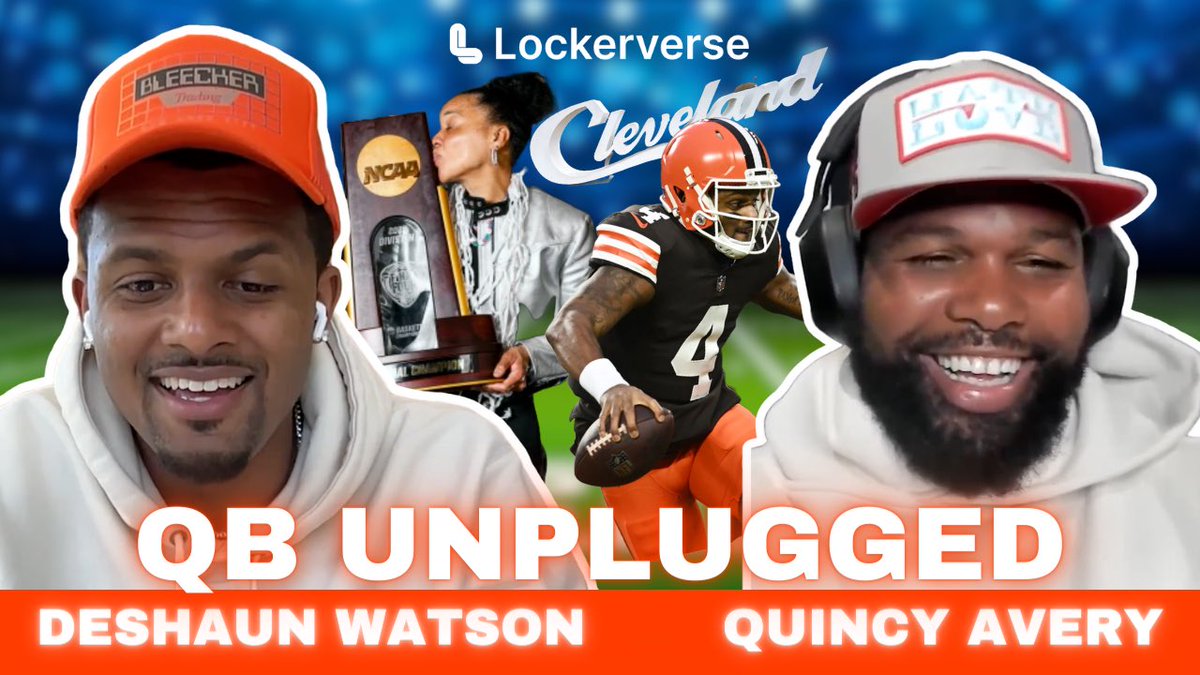 🚨 New Episode Release 🚨 Film With 4, NCAA Women’s Title, Return of the White Facemask, Fan Questions + MORE! #Browns QB Unplugged 🔌Episode 26 with @DeshaunWatson & @QuincyAvery Watch the new episode NOW! 📱 app.lockerverse.com/invite/dw4 🖥️youtu.be/6zEJ5aFXc9E