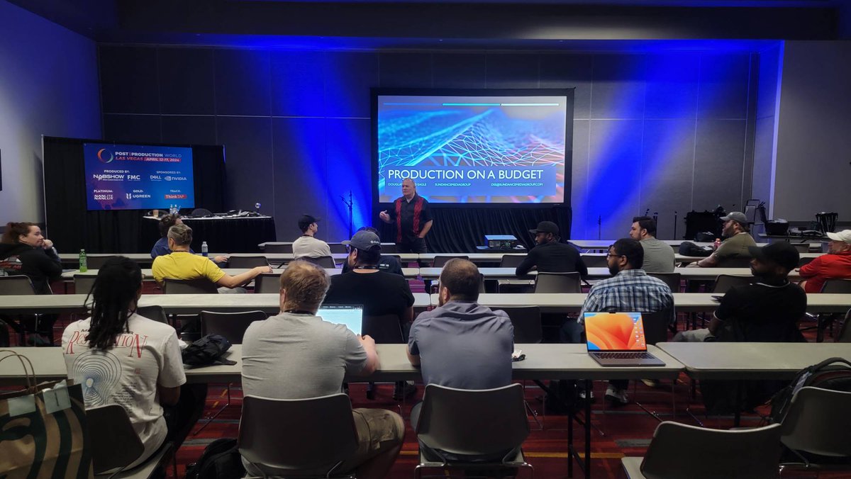 And #NAB2024 begins!!!

#BudgetPoweredProduction #workshop with #PostProductionWorld.

Join us NAB Show with #FMC.

Check out all the sessions coming up later this week!!