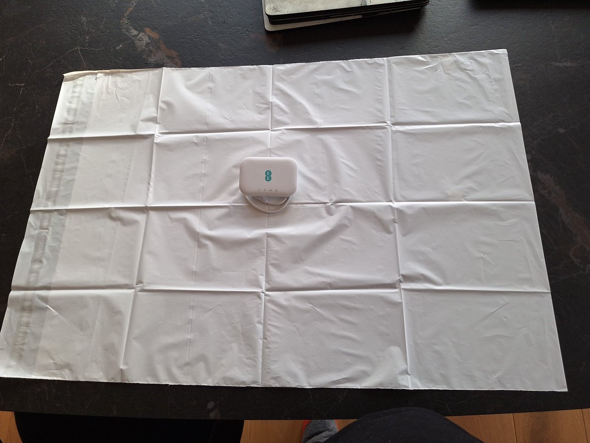 Apparently BT want to "do their bit to protect the planet" so they've sent me this plastic bag to return the dongle I no longer need...#BT #onesizefitsall