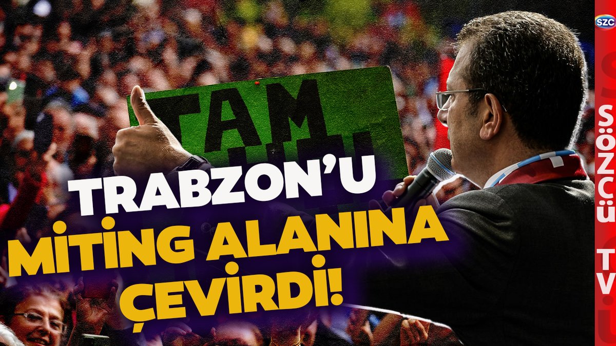 İmamoğlu'ndan Trabzon'da Gövde Gösterisi! Halk Buluşması Adeta Mitinge Dönüştü! @cancoskun #sıradanevar youtu.be/G0lypQa8rmE
