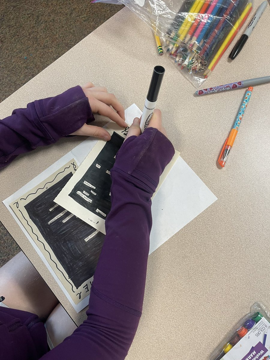 More Blackout Poetry creations! @TurnerCreekES 4th and 5th grade gifted students are working hard at creating masterpieces for National Poetry Month. #poetrymonth #tceAIG 🐸📝