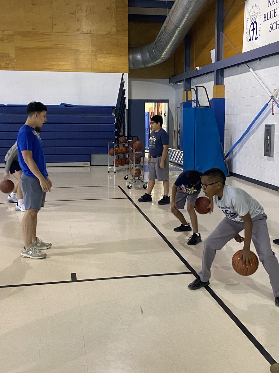 St. Mary’s Men’s Basketball had a blast working with the boys and girls at Our Lady of Perpetual Help Catholic School today! Thank you for allowing us to be a part of your day and your incredible school… Play F.A.S.T.