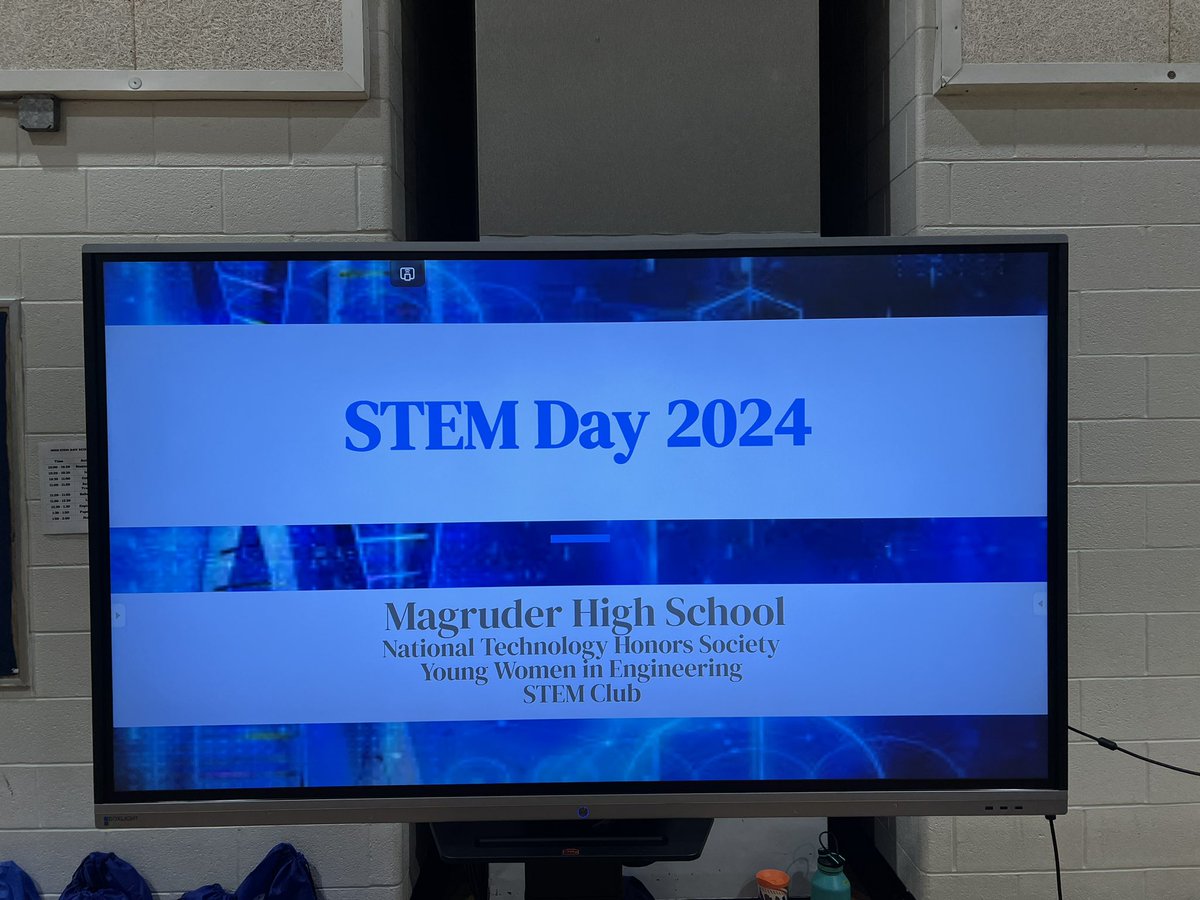 THANK YOU to all of our Nat’l Tech Honor Society &amp; Young Women in Engineering students for planning &amp; hosting STEM day! And thanks Dr. Felder for visiting and seeing the magic in action!