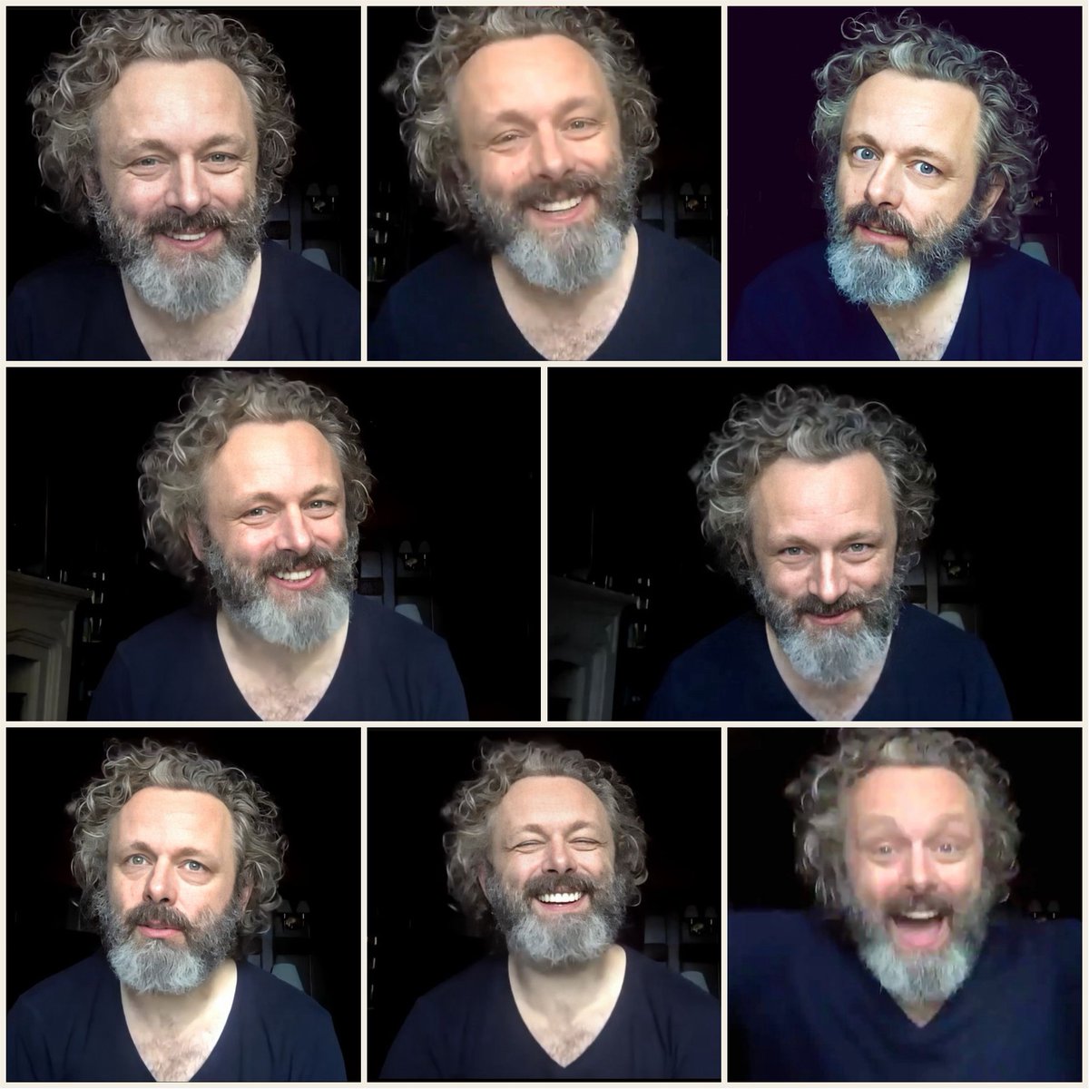 Blue v-neck Michael Sheen is every bit as delicious as grey v-neck Michael Sheen.