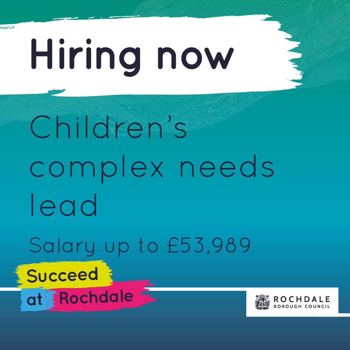 📣 Our award winning team is looking for a Children's Complex Needs Lead. 👨‍👨‍👧‍👦 ✅ Rochdale is a great place to live and work. ✅ Why not look at this exciting new post? To find out more and apply go to ow.ly/3z3l50RcpGJ Closing date: 24 April 2024 #SucceedAtRochdale