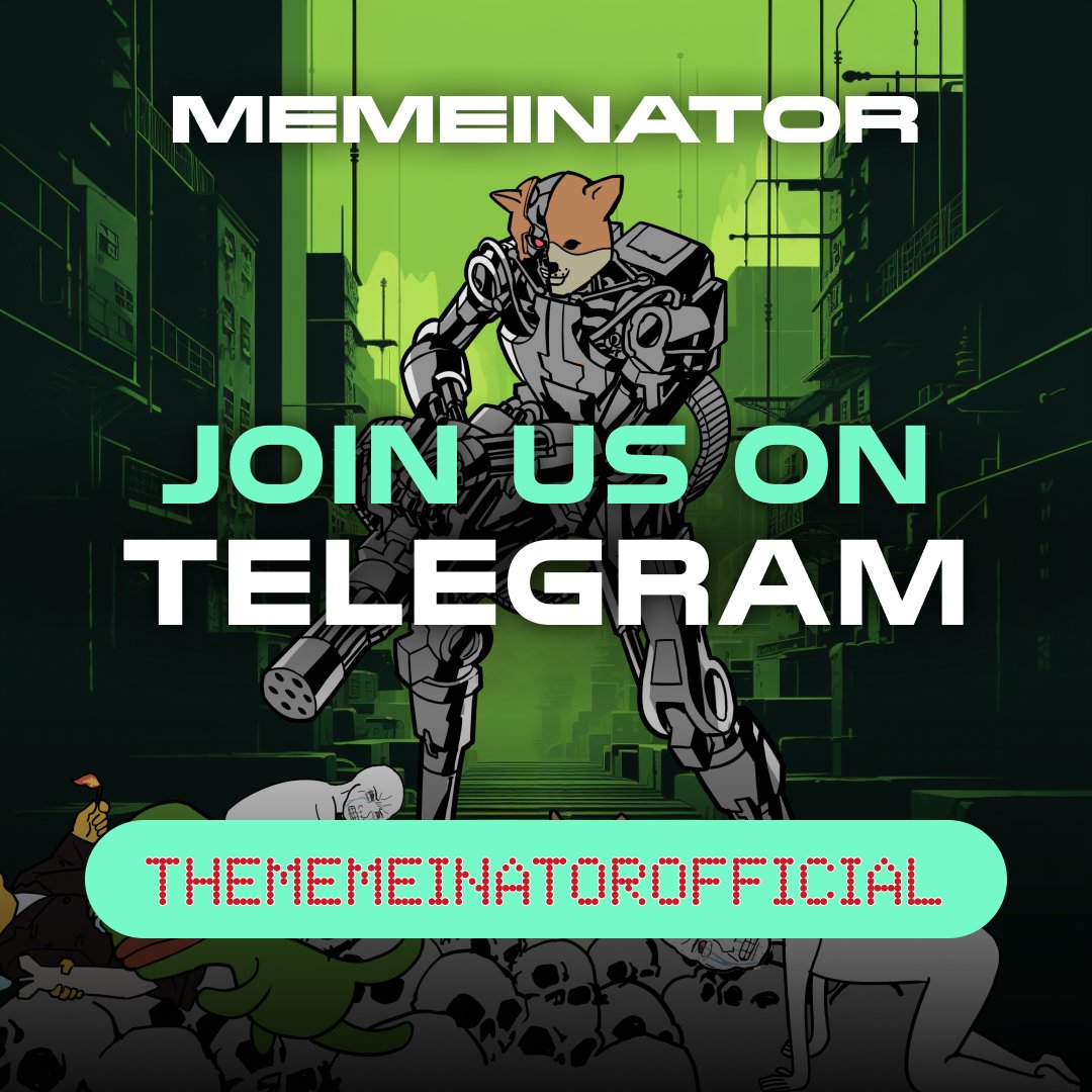 🚀 EMBRACE THE ACTION ON TELEGRAM WITH MEMEINATOR! 🔥 CONNECT WITH THE COMMUNITY FOR ENGAGING DISCUSSIONS! 😎 ACTIVATE NOTIFICATIONS TO KEEP UP WITH EVERY UPDATE! 💪 SIGN UP FOR THE NEWEST UPDATES: linktr.ee/thememeinatoro…