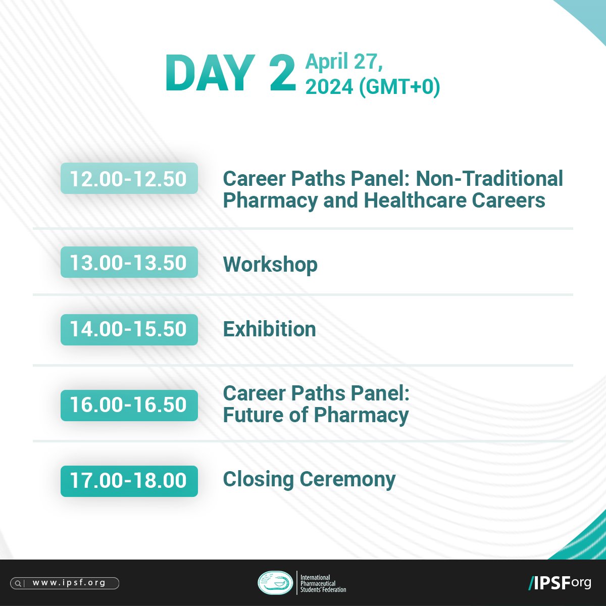 Are you curious about what the 2nd IPSF Career Fair & Exhibition has in store for you?
Check this out🗓
#IPSFCFE2024
#75YearsOfIPSF #IPSForg