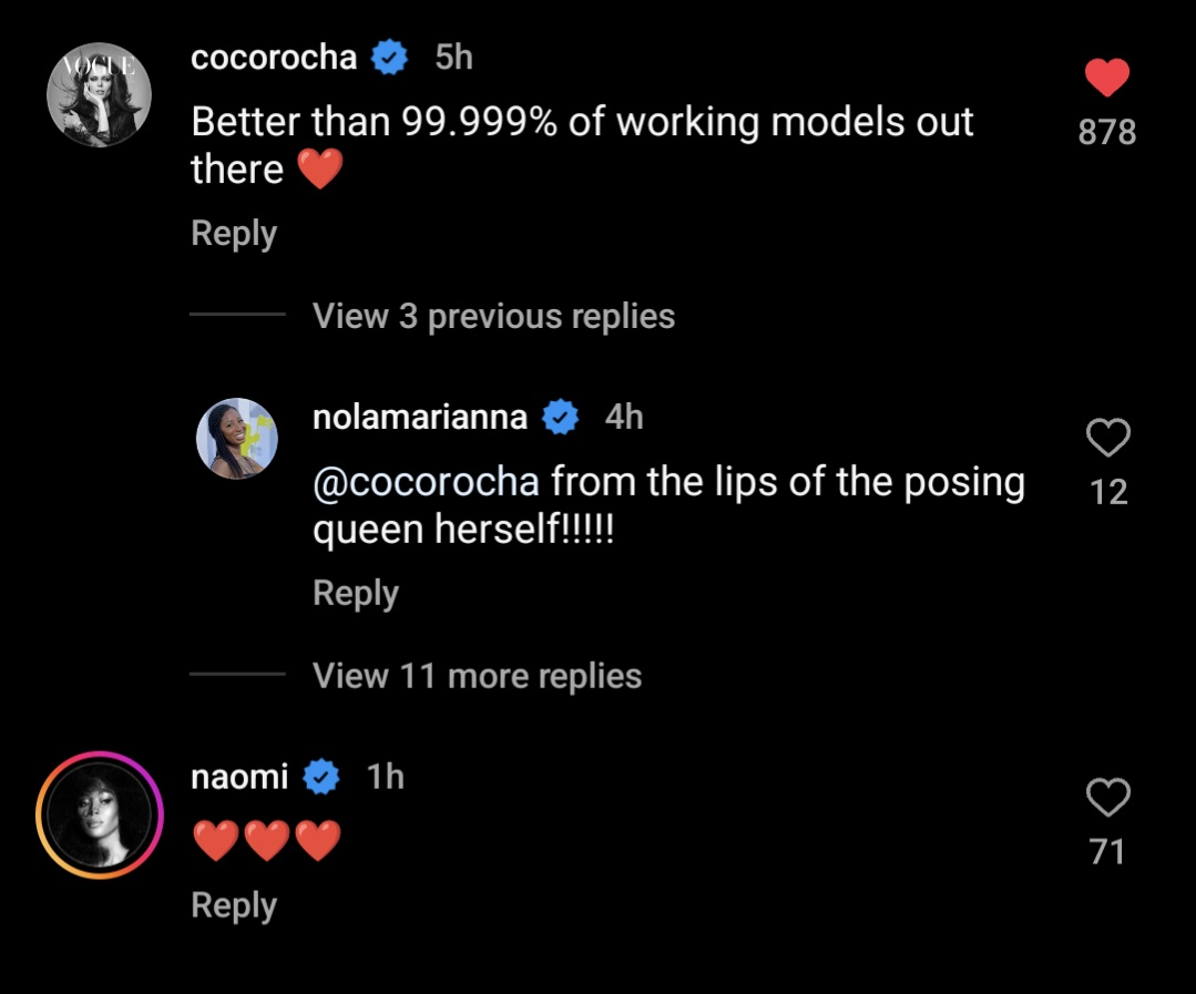 Zendaya really has THEE Coco Rocha (and our mother goddess Naomi Campbell) confirming that she is better than all the models working right now. At what point do we just officially add Supermodel to her title?! It's more than time lol