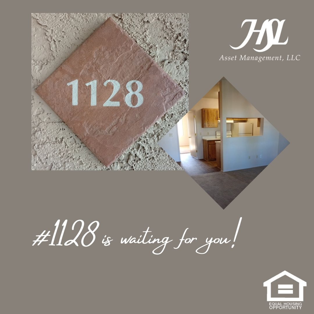 #1128 is a 600 sq. ft. one-bedroom located on the 3rd floor! This home offers a beautiful view of the mountains along with the sunset! 😍 Come in and find the perfect new home for you! #ItsAboutCommunity #HSLProperties #HSL #Arizona #HSLLiving #Home #HomeSweetHome #Apartments...