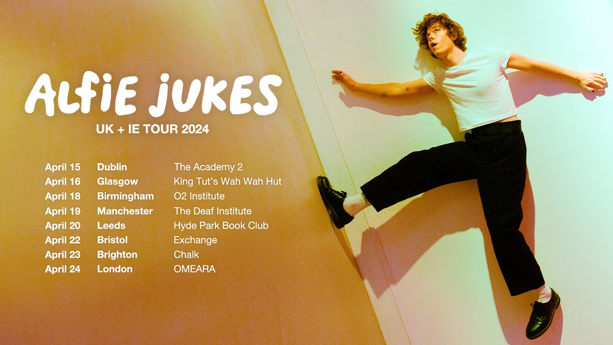 NEXT WEEK: Singer-songwriter @alfiejukes_ will play shows across the country ⭐️ Get tickets 👉 livenation.uk/1Whq50PZ2Pz