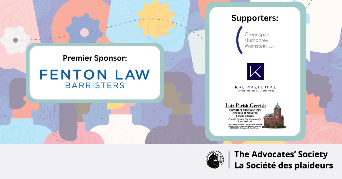 Join the Criminal Law Practice Group for their Spring Social on April 18 to connect with the Bench and Bar. Featuring remarks from Justice Goldstein and Justice Thomas. Sponsored by: Fenton Law Barristers, @GHW_barristers, @lawyer4uca & Lutz Parish Gerrish ow.ly/aics50Rf3Ao