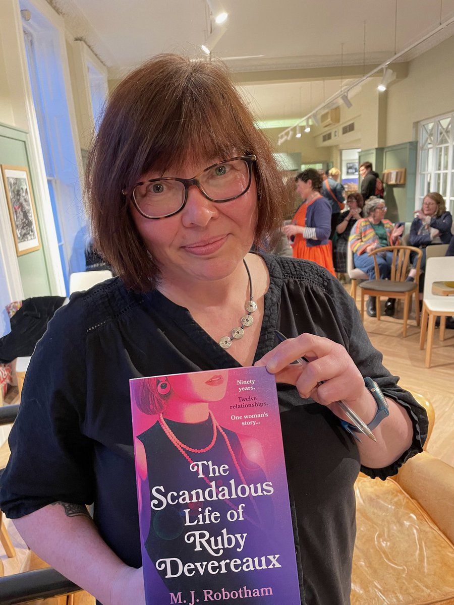 The amazing MJRowbotham @mandyrobothamuk at the launch of her exciting new book #TheScandalousLifeofRubyDevereaux at Cheltenham Waterstones @cheltwaters yesterday. “You are going to love Ruby Deveraux”@flint_writes /“A delicious romp across time”@KateRiordanUK