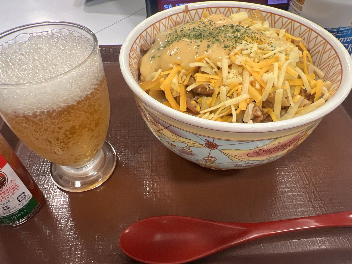 深夜にすんません。
あ、ビールはオールフリーです