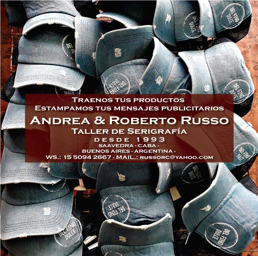 Estampados Textiles Publicitarios Roberto Russo (@robertorussorc) on Twitter photo 