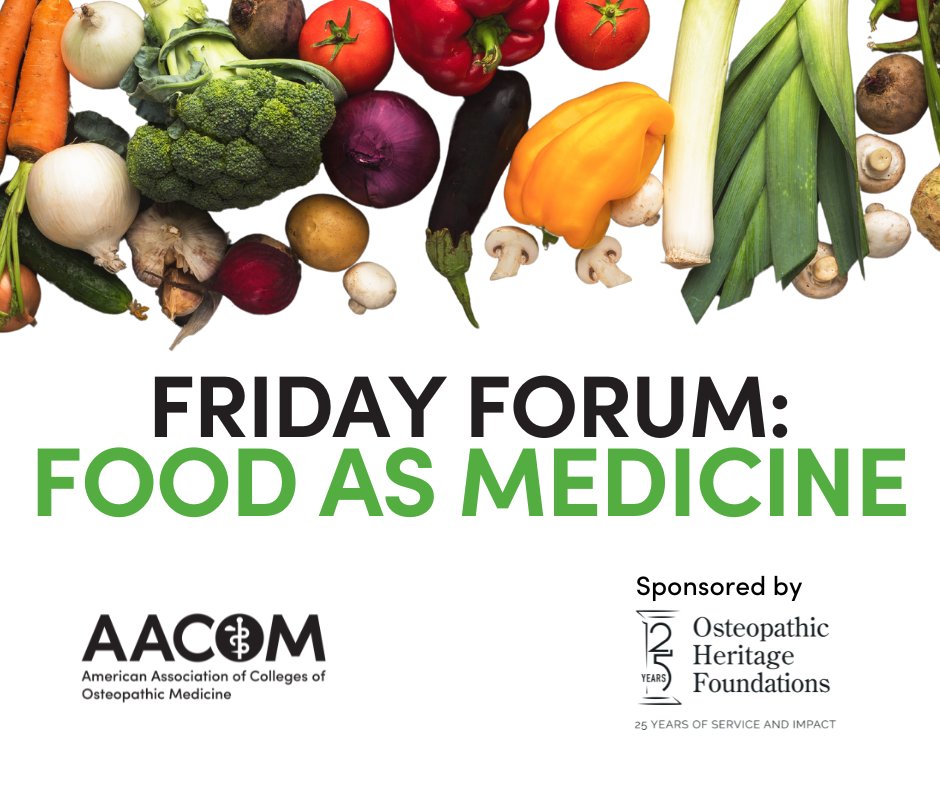 #EducatingLeaders24 is coming to an end and what better way to close these 3 days of learning than with our Friday Forum: #FoodAsMedicine? Sessions begin at 7:45AM CT! See you there!