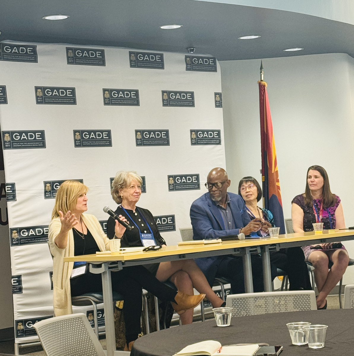 Our final panel of #GADE2024 with former, current, and future GADE presidents discussing the history and sustainability of doctoral education in social work.