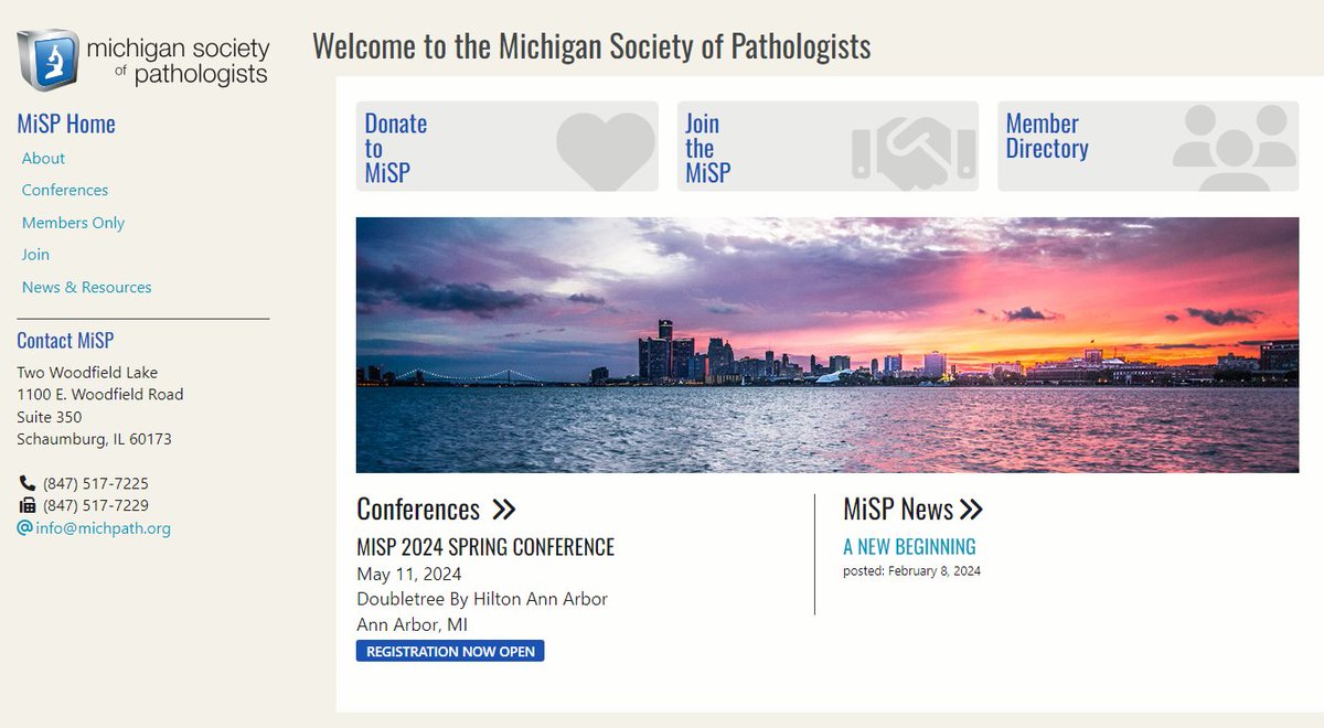 Stoked to be part of a new (to me) state #pathology society: #MiSP Michigan Society of Pathologists! Check out our website and consider registering for/attending the #MISP2024 Spring conference 5/11/2024 in Ann Arbor! pathologyconnection.com/misp #UMichPath #PathX #PathTwitter…