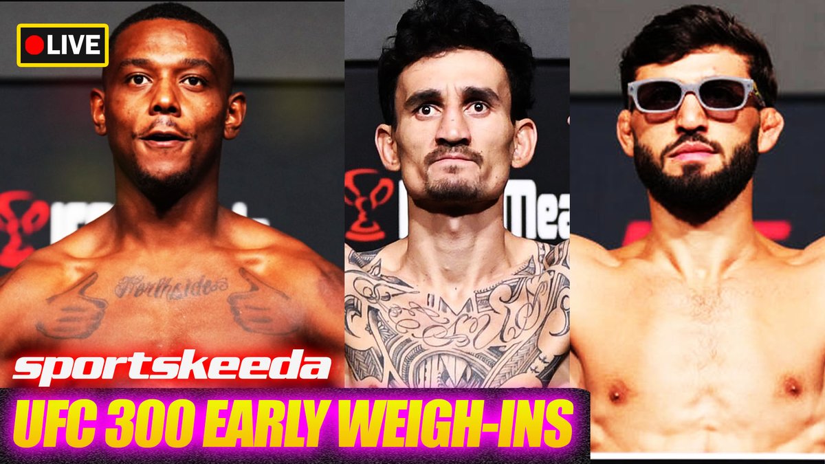 If you missed the #UFC300 early weigh-ins, watch the replay here with timestamps for each fighter weighing in via @sportskeedaMMA youtube.com/live/0pu8z5KGw…