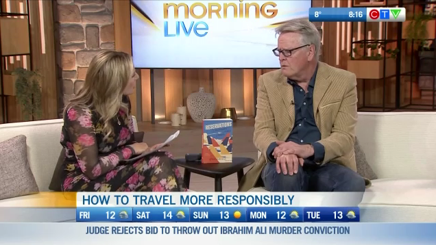 CTV Morning Live's @Keri_Adams learns how to travel more responsibly with the Authour of 'Reservations: The Pleasures & Perils of Travel', @steveburgess1! 🗺️🙌 bc.ctvnews.ca/video/c2902990…