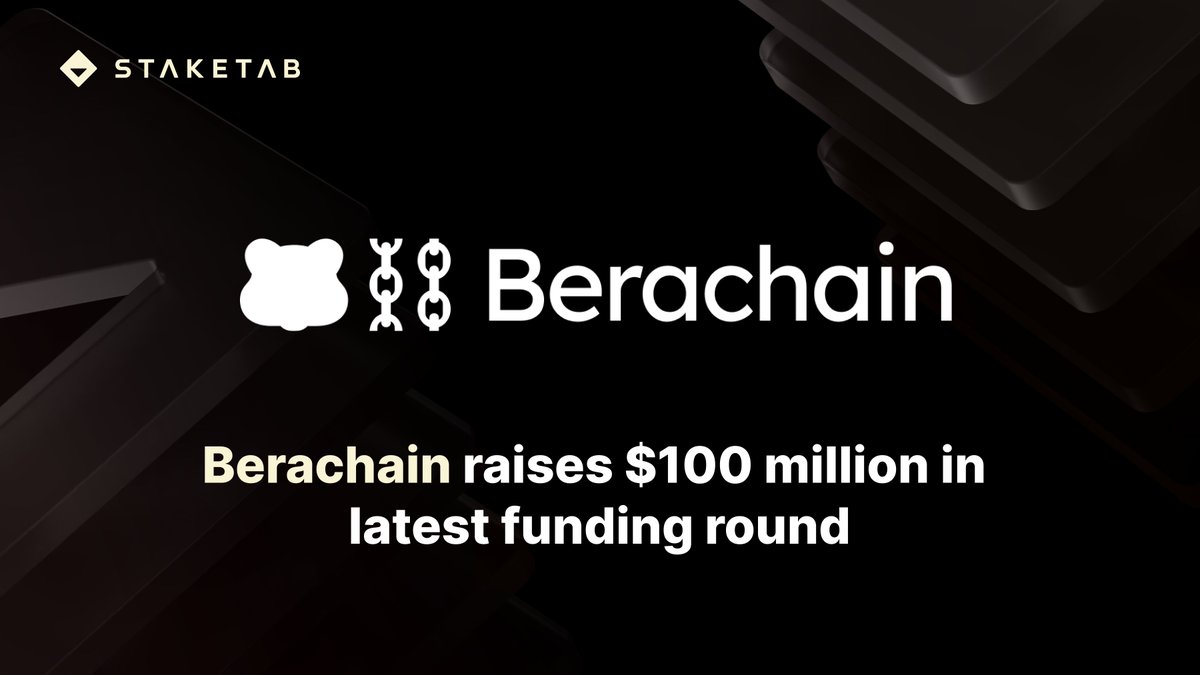 Congrats to @berachain team! Raising $100M co-led by @BHDigitalAssets & @hiFramework, their modular L1 blockchain powered by Proof Of Liquidity is rightfully recognized. #Staketab is excited to be part of this journey & eagerly awaits the mainnet launch.