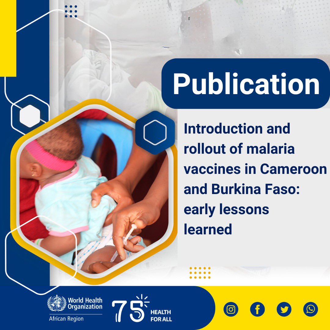 As of February 2024, over 18,000 children in Cameroon & Burkina Faso have received the first dose of malaria vaccine. Our latest article on @TheLancet identifies commitment & partnerships as some of the keys to successful malaria vaccine rollout. Read ➡️ bit.ly/3PZs6LQ