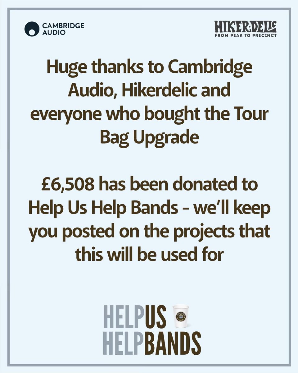 A pleasure to be involved @Tim_Burgess @CambridgeAudio