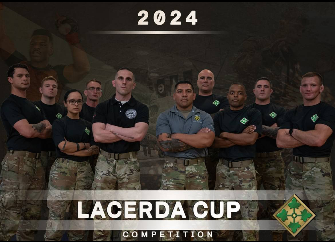 4thInfDiv's tweet image. The Lacerda Cup is in full swing, and the 4ID Combatives Team is currently in 1st Place! 🏆 They are doing an amazing job as a team and performing well in each event. Great work #4ID Combatives! 🤼‍♂️ 🤼‍♀️ 

#LethalTeams #InfantryWeek #LacerdaCup