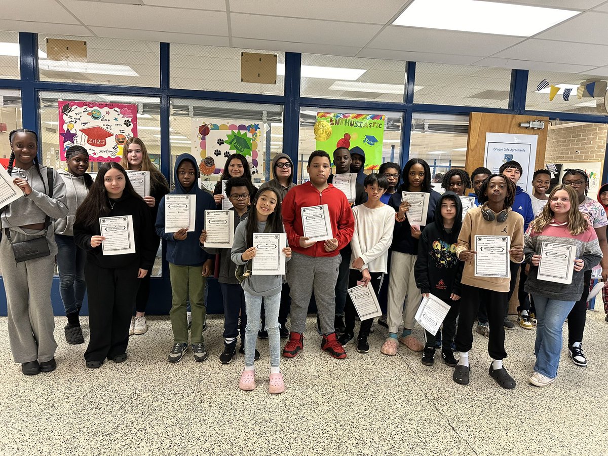PBIS in full effect @FMS_BCPS today! Some students earned Positive Office Referrals, while others were named Dragons of the Marking Period and will enjoy breakfast for their whole families @ChickfilA! @SchifferB @Fschrader1