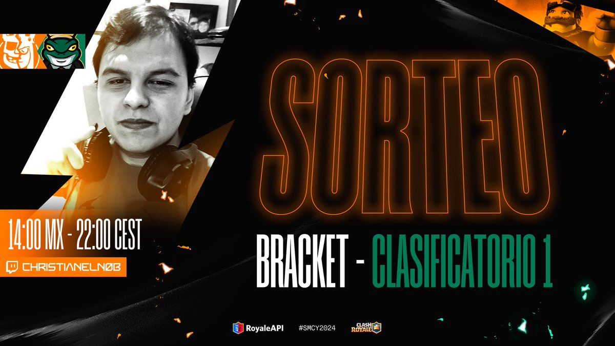 🟠 𝐃𝐫𝐚𝐰 - 𝐐𝐮𝐚𝐥𝐢𝐟𝐢𝐞𝐫 𝟏 🎯 Hoy estaremos en el canal de @ChristianElNob junto a @SoberbiosL_2024 🐸 para ver a la ruleta hacer su magia 🎡. ¡YA SABEN, NO SE LO PIERDAN 👀! 📺 twitch.tv/christianeln0b ⏰ 14:00 🇲🇽 - 22:00 🇪🇸 ¿Quién será el ganador de este 1er