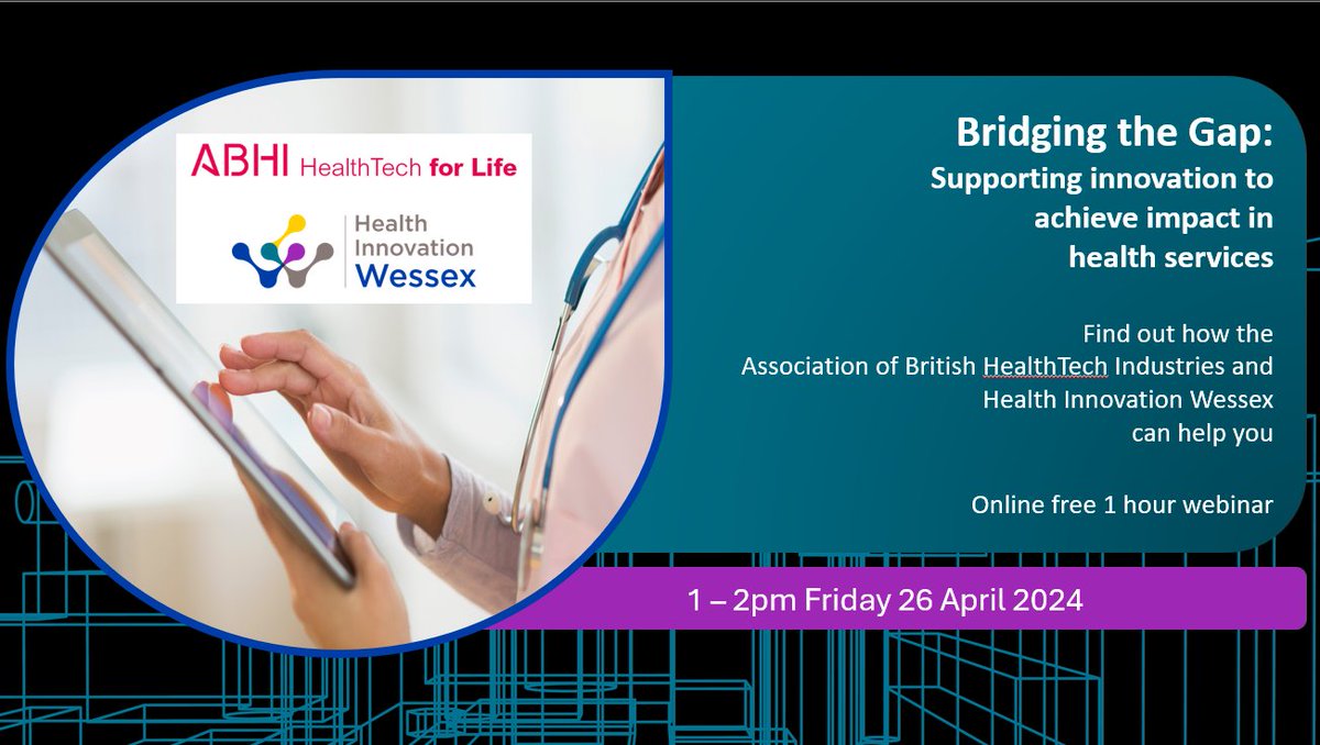 Do you have an innovation in healthcare? Do you want to find out how you can get support & better understand local NHS structure & priorities in Dorset, Hampshire & IOW? Supporting Innovation to Achieve Impact in Health Services -26 April with @UK_ABHI ow.ly/WBSb50ReZTv