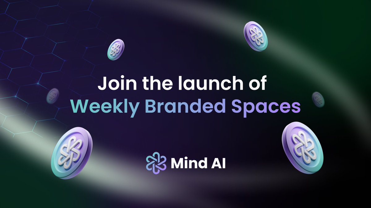 We’re excited to announce the start of the weekly MindAI branded spaces 🎙️

The spaces will give us as well as our community the opportunity to discover new projects who will present themselves on our spaces

We believe this is a great way to not only get some visibility in the…