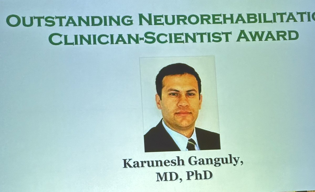 Monica Perez (@monicaperezphd) on Twitter photo So well deserved! 🎉Congratulations Dr Karunesh Ganguly @KaruneshGanguly for receiving the Outstanding Neurorehabilitation Clinician-Scientist Award at #ASNR2024! So well deserved! 🎉Congratulations Dr Karunesh Ganguly @KaruneshGanguly for receiving the Outstanding Neurorehabilitation Clinician-Scientist Award at #ASNR2024!