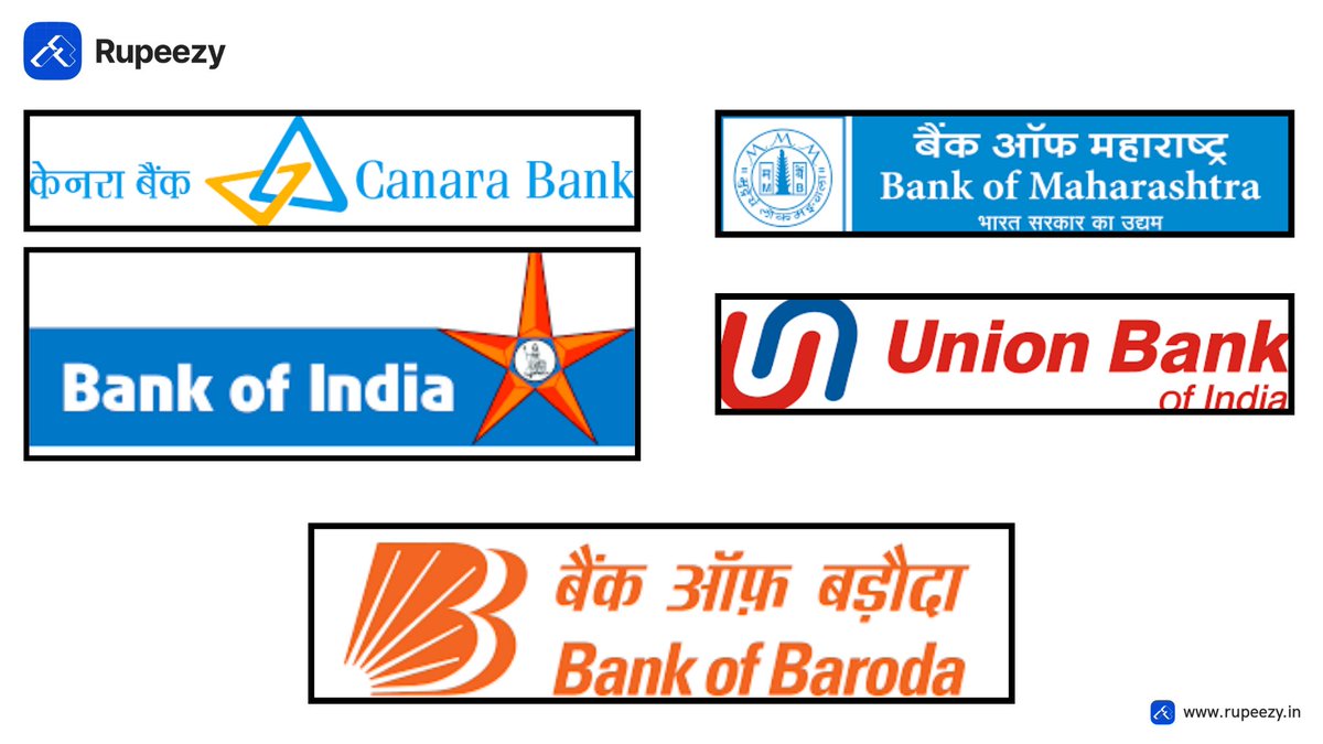 👉 PSU Banks 🏦 in India🇮🇳 🌟 🌟 5 Stocks To Understand From The Sector ✨. 👉 A Thread 🧵👇...